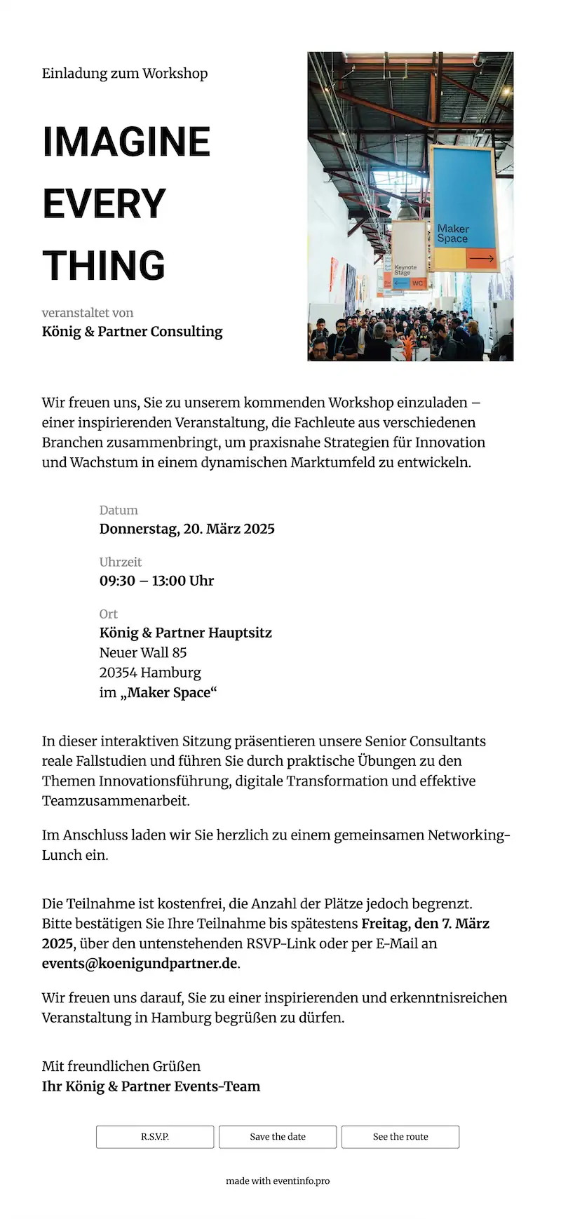 Online-Firmeneinladung f&uuml;r HR- und Kommunikationsteams