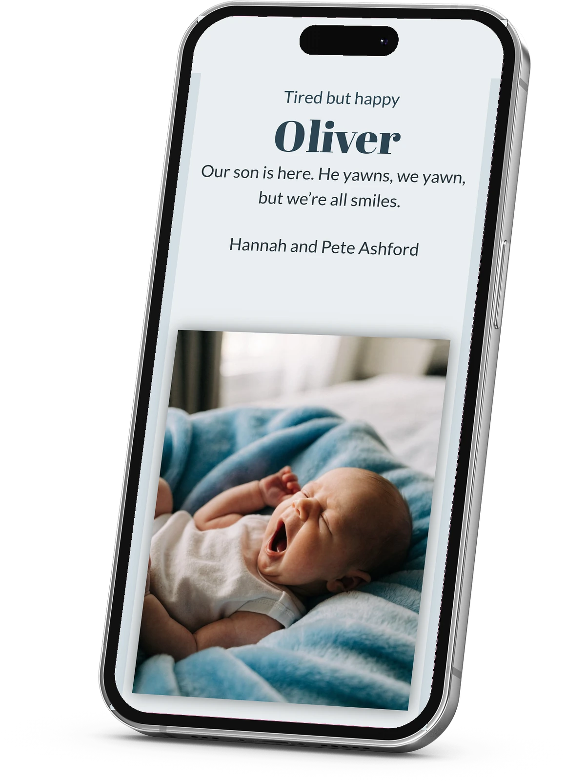 Birth announcement