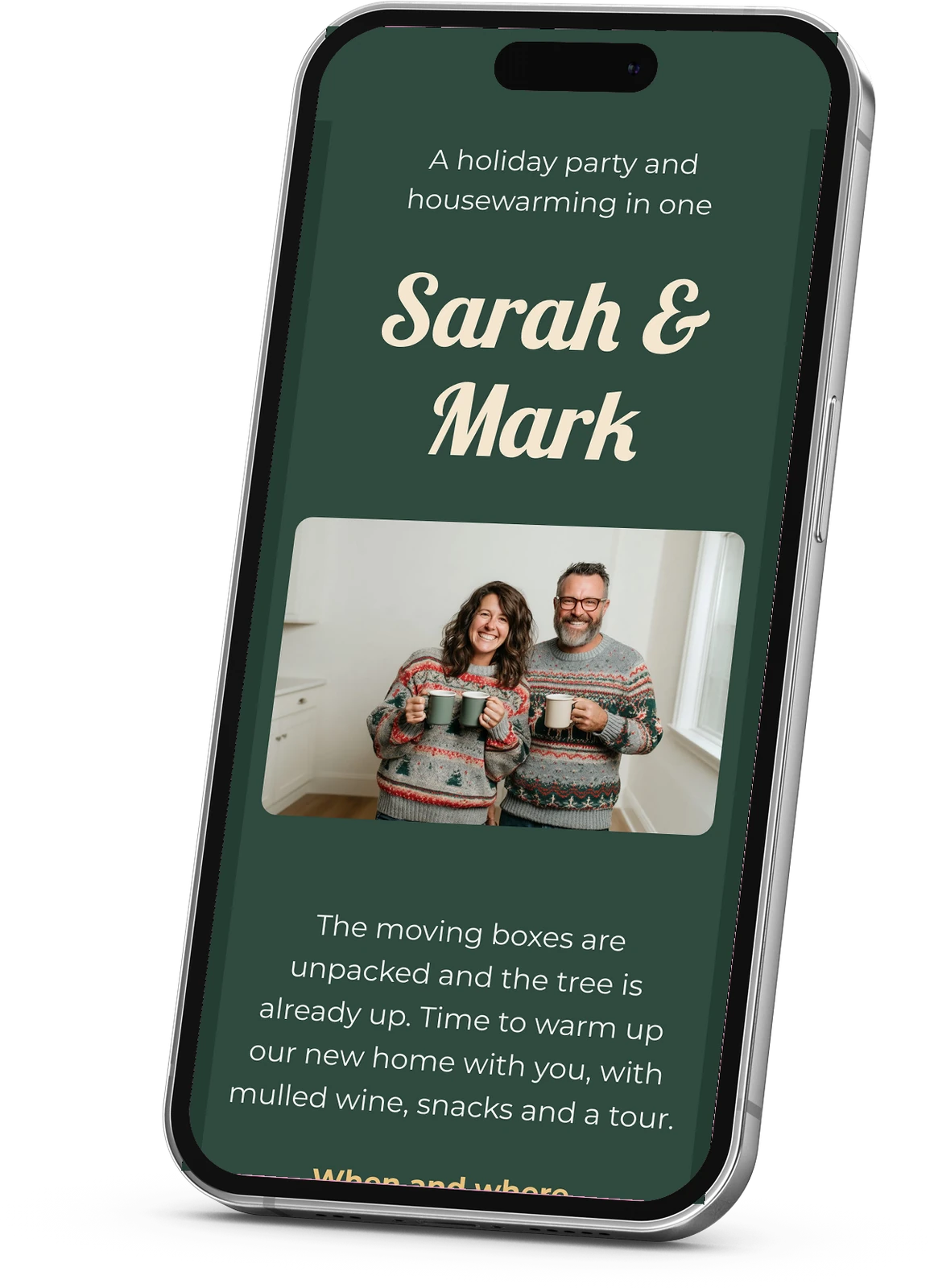 Housewarming invitation