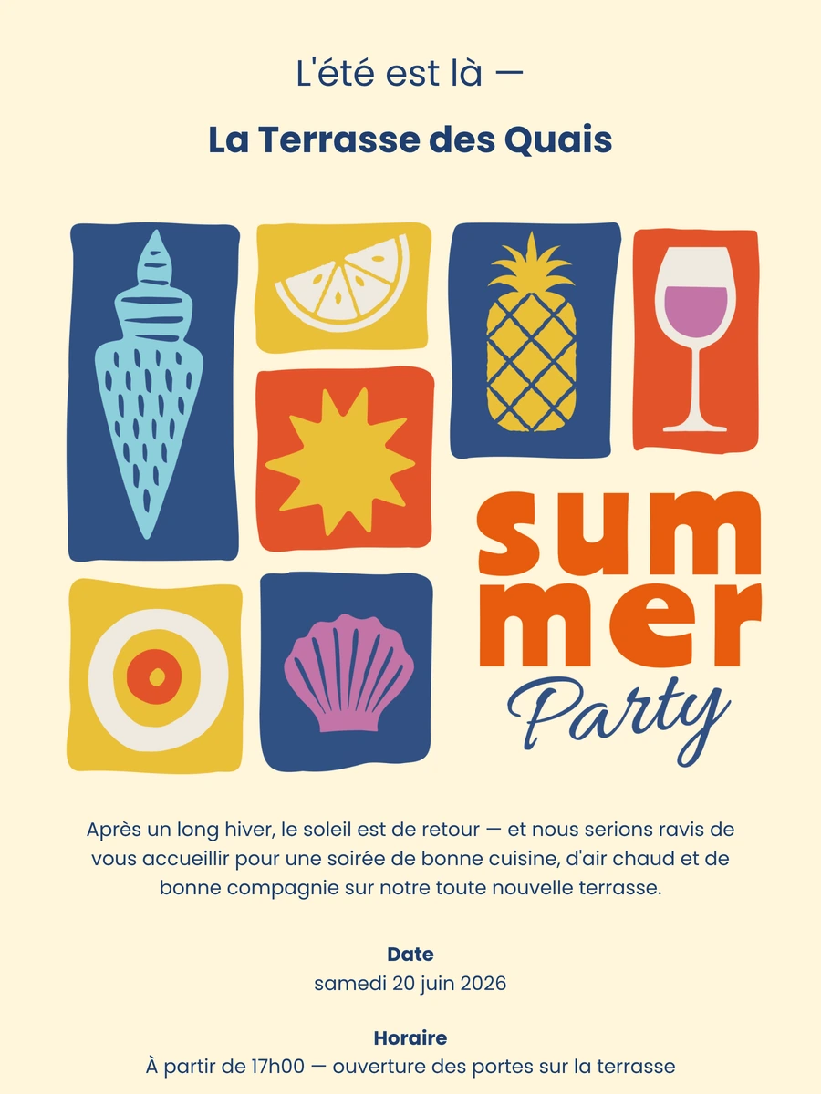 Invitation num&eacute;rique estivale pour lancer la saison