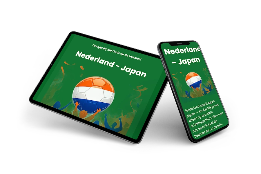 Online feestuitnodiging voetbal kijkfeest thuis - Visual 2
