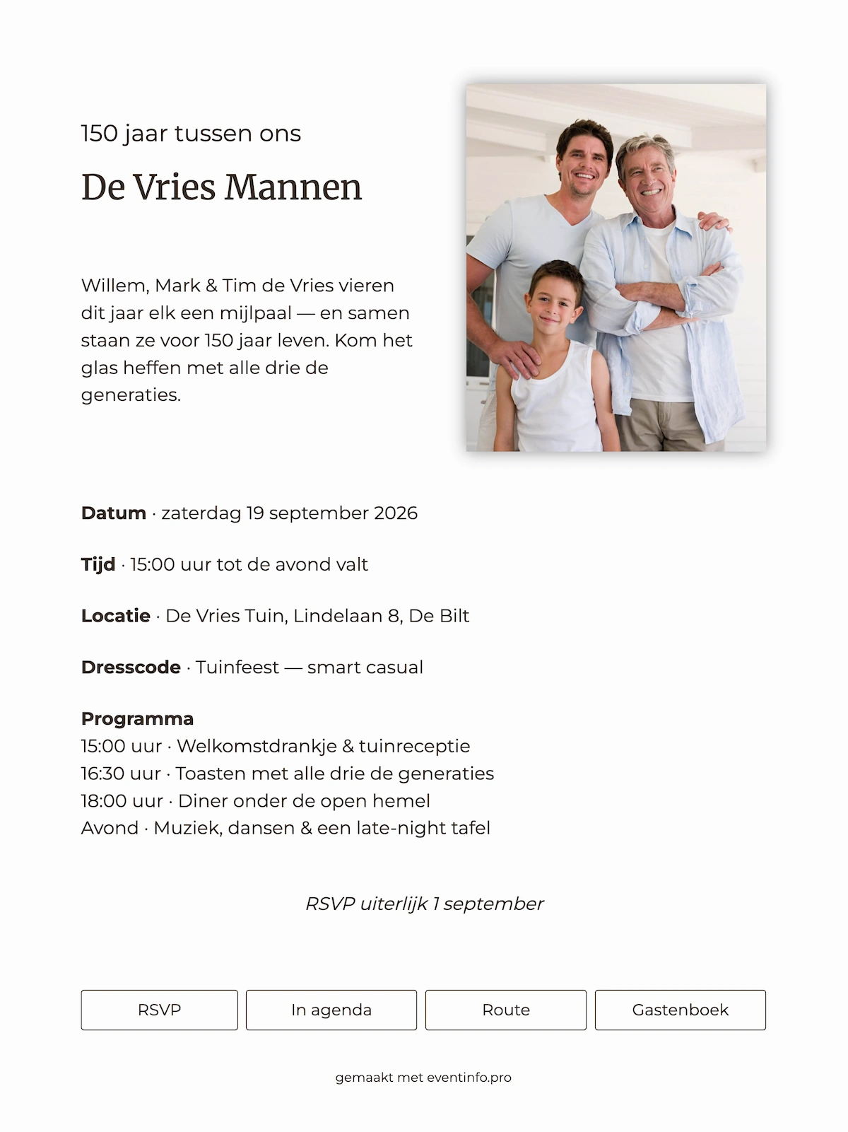 Minimalistische zwarte online feestuitnodiging