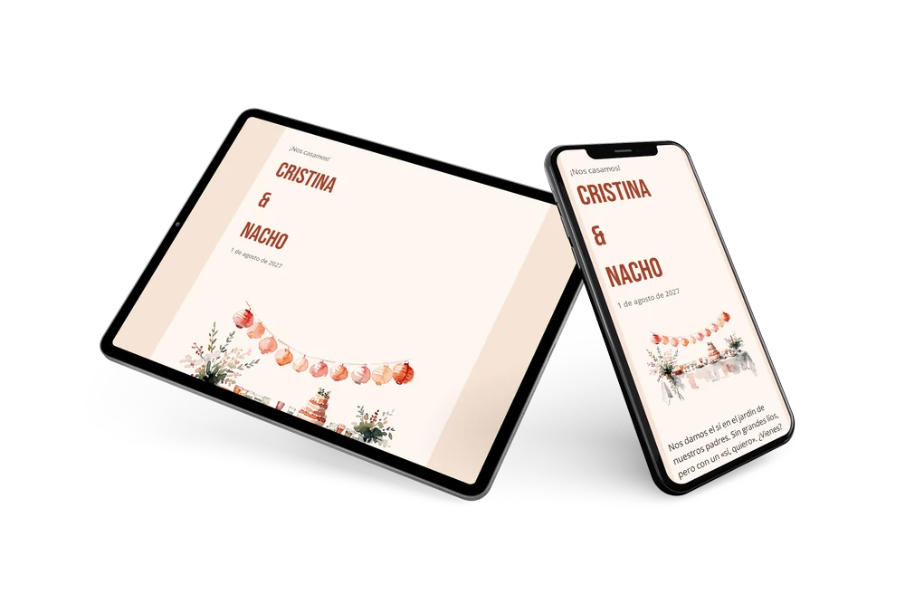 Env&iacute;a tu invitaci&oacute;n de boda veraniega &ndash; example 2