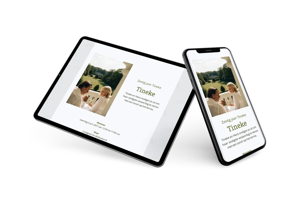 Rustig groen voor Tinekes zestigste &ndash; example 2