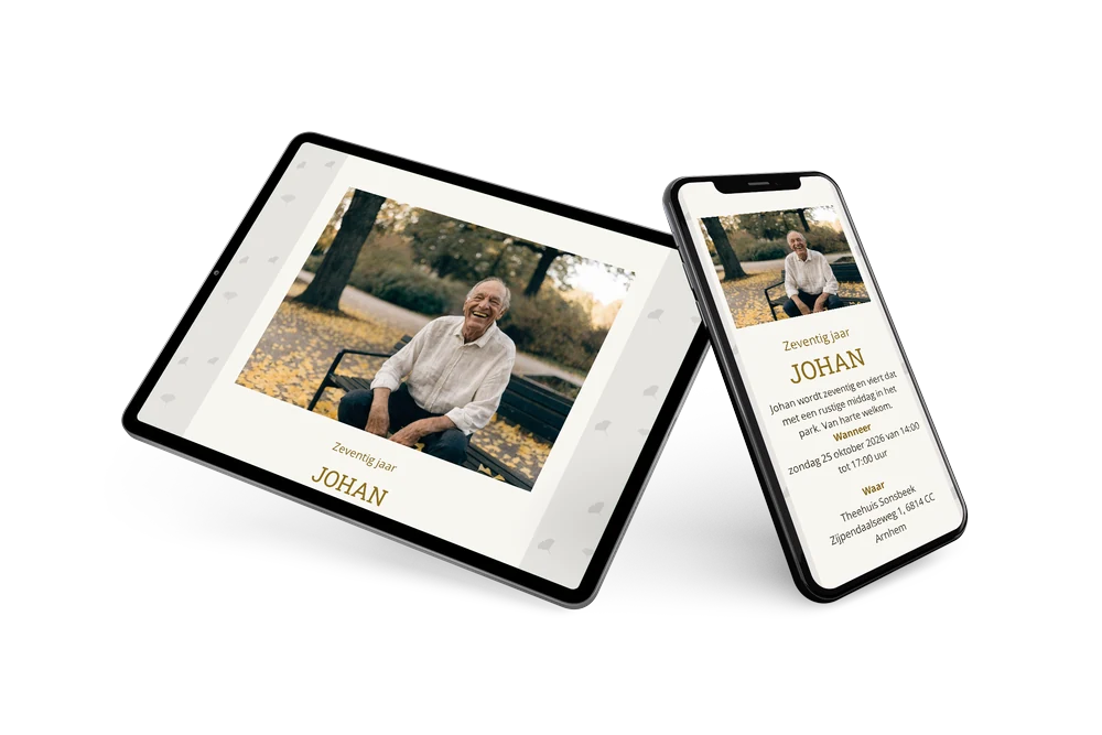 Gouden ginkgotinten voor Johans zeventigste &ndash; example 2