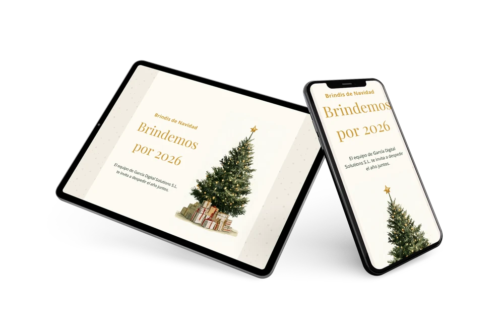 Invitación empresarial de Navidad con estrellas &ndash; example 2