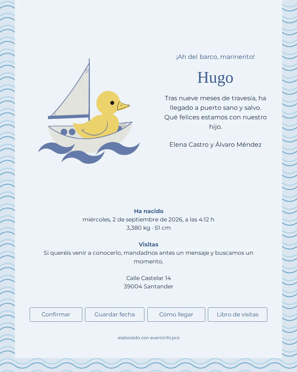 Crear una tarjeta marinera en tonos azules &ndash; example 1