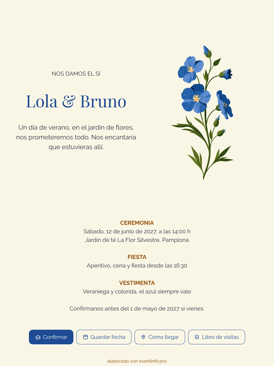 Crear una invitación de boda amarilla