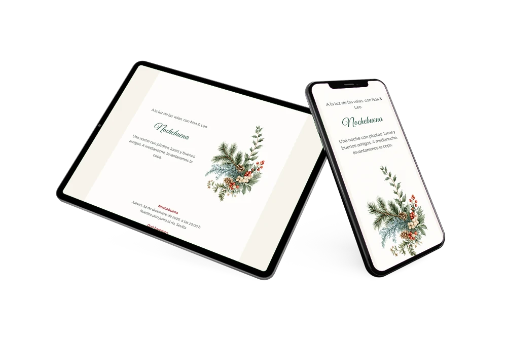 Crear una invitación de Nochebuena en acuarela &ndash; ejemplo 2