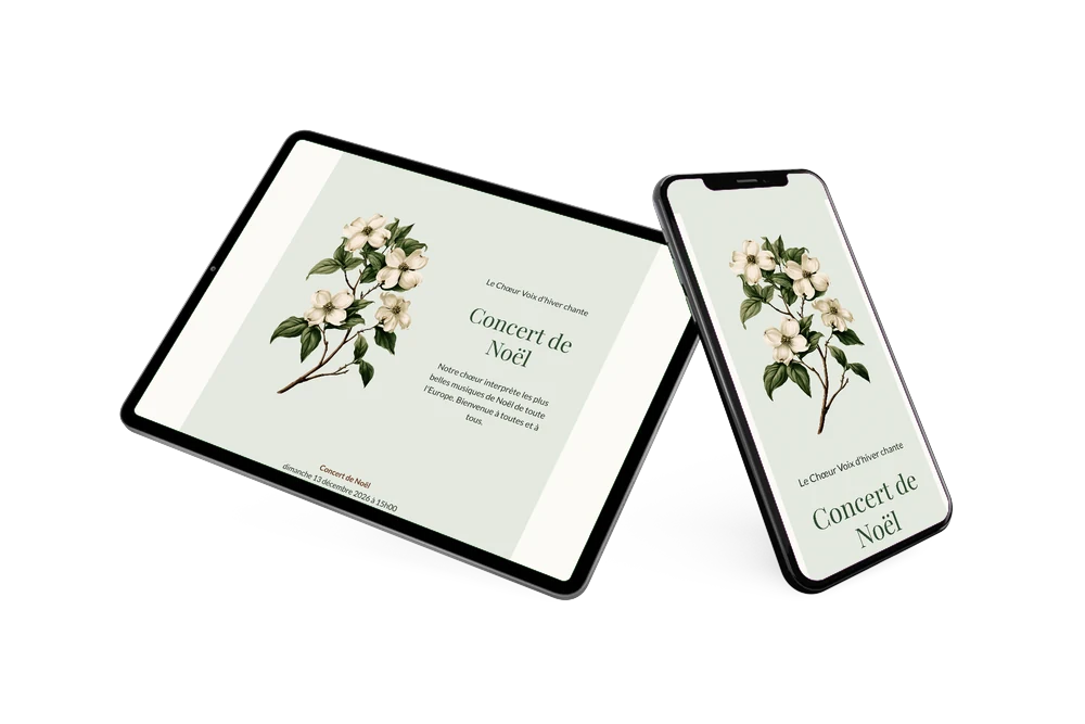 Créer une invitation de concert de Noël &ndash; exemple 2