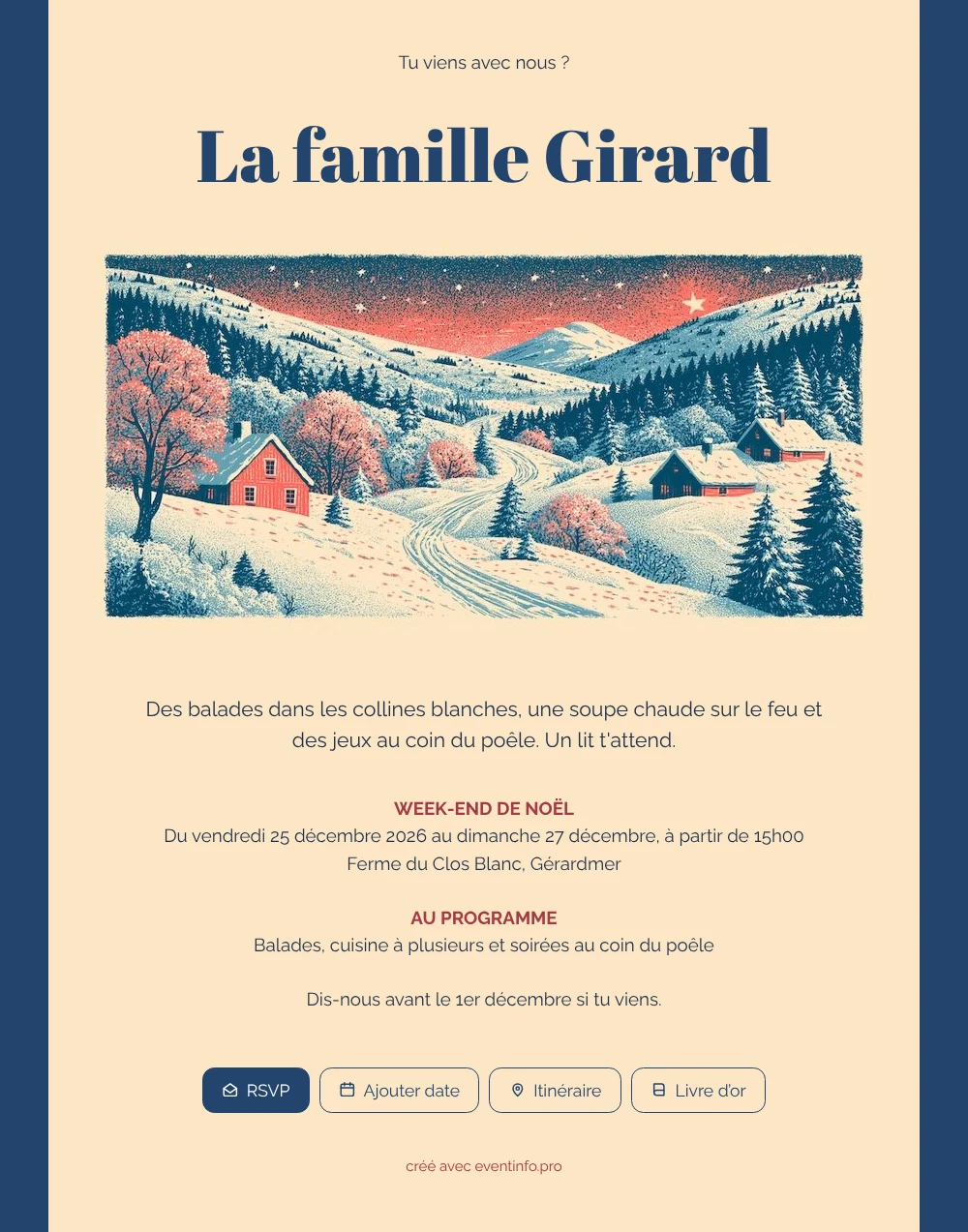 Créez une carte d’hiver pour la ferme &ndash; exemple 1