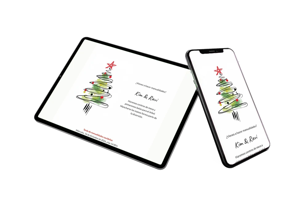 Enviar un árbol garabateado con estrella roja &ndash; ejemplo 2
