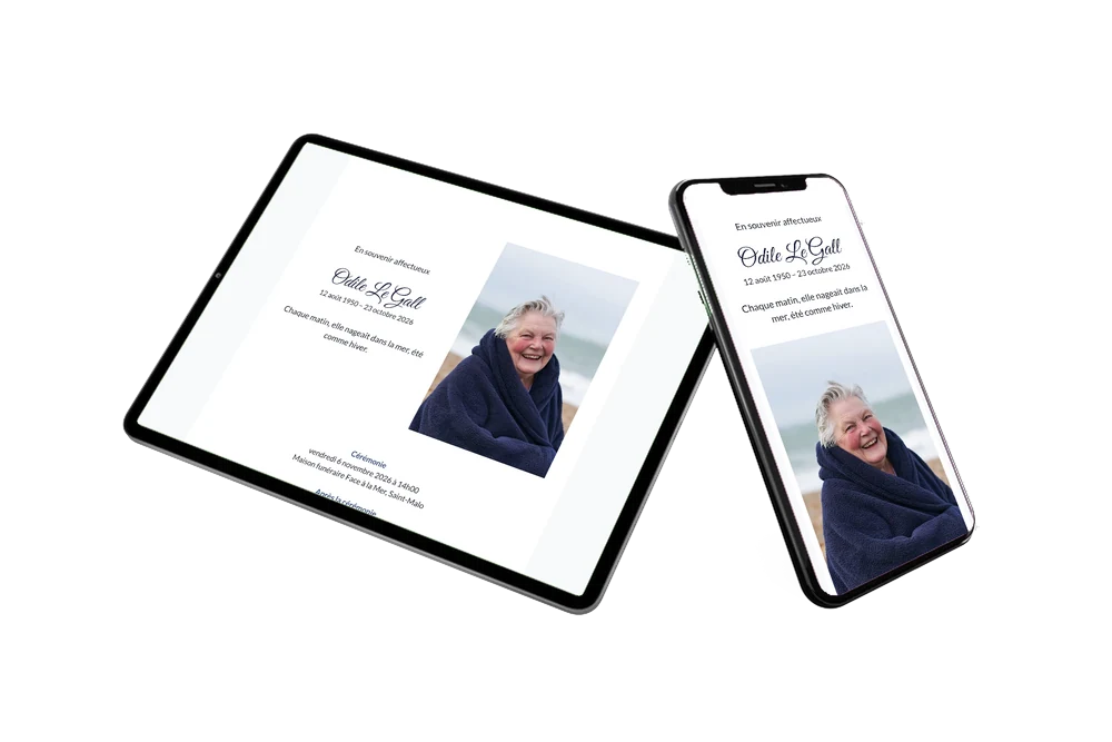 Créer un faire-part lumineux au portrait vertical &ndash; exemple 2