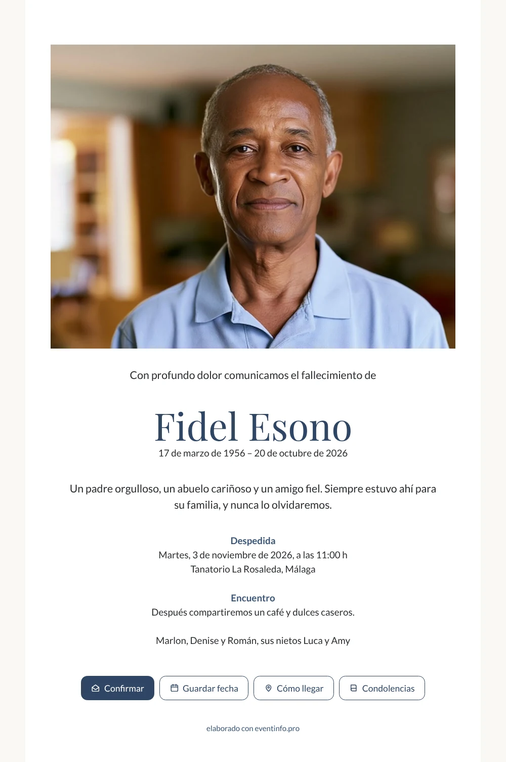Crear una esquela clásica con foto &ndash; ejemplo 1