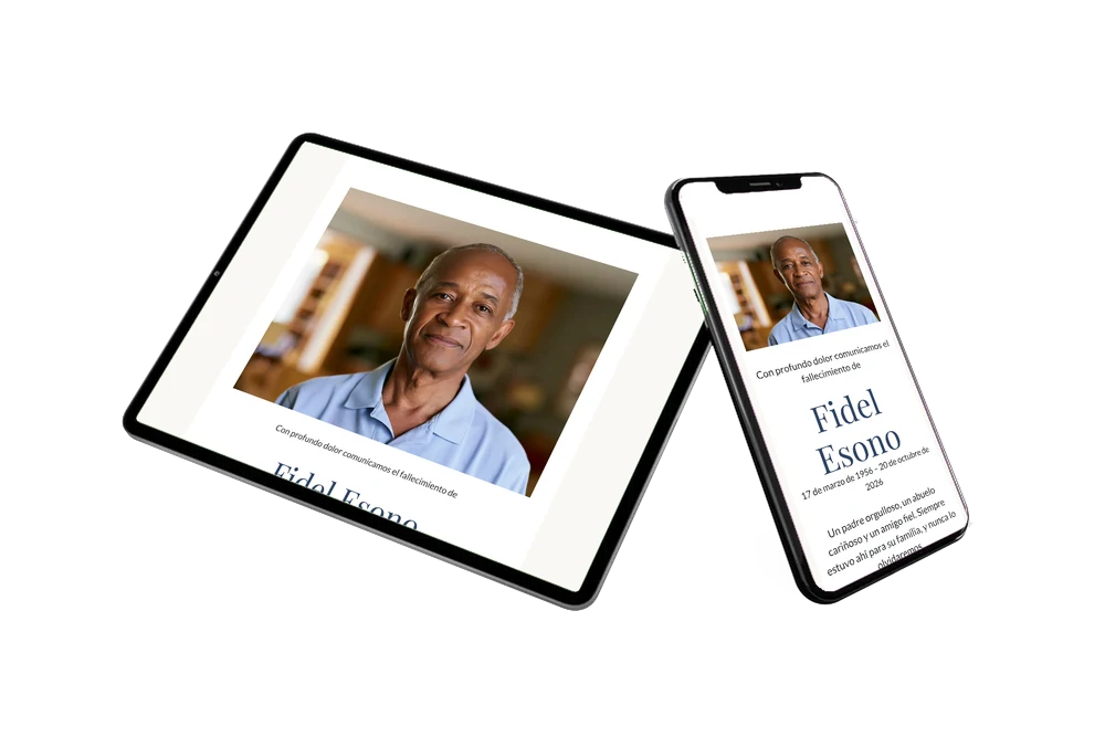 Crear una esquela clásica con foto &ndash; ejemplo 2