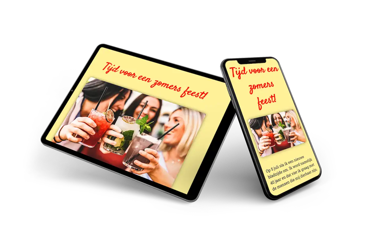 Vrolijke online zomeruitnodiging - Visual 2