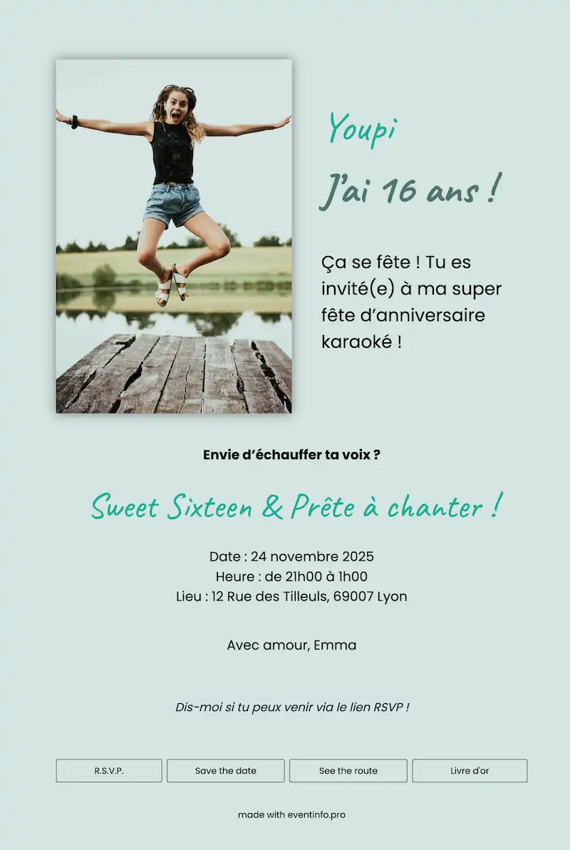 C&eacute;l&eacute;brez un anniversaire haut en couleur &ndash; example 1