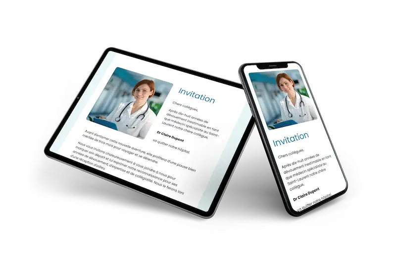 Invitation professionnelle claire &ndash; example 2