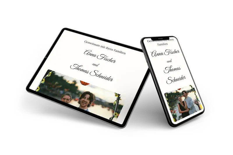Elegante Online-Hochzeitseinladung - Visual 2