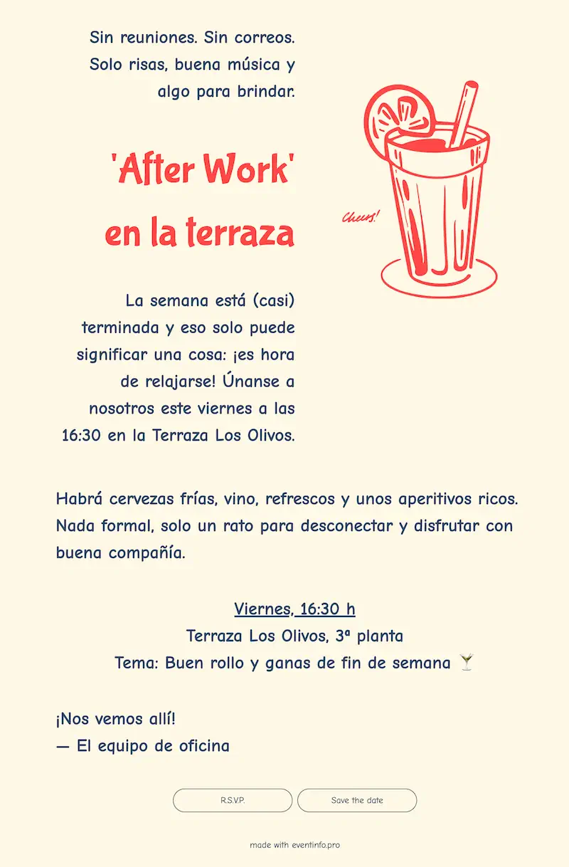 Invitación digital divertida