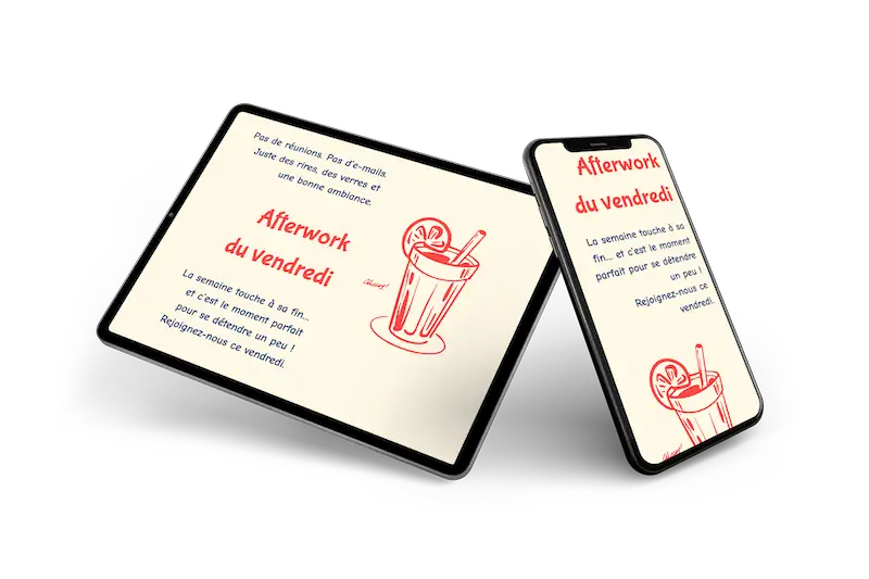 Invitation digitale amusante &ndash; example 2