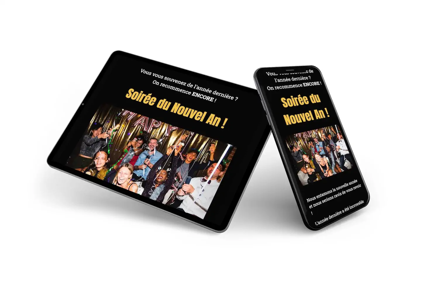 Brillez pour le nouvel an dor&eacute; &ndash; example 2