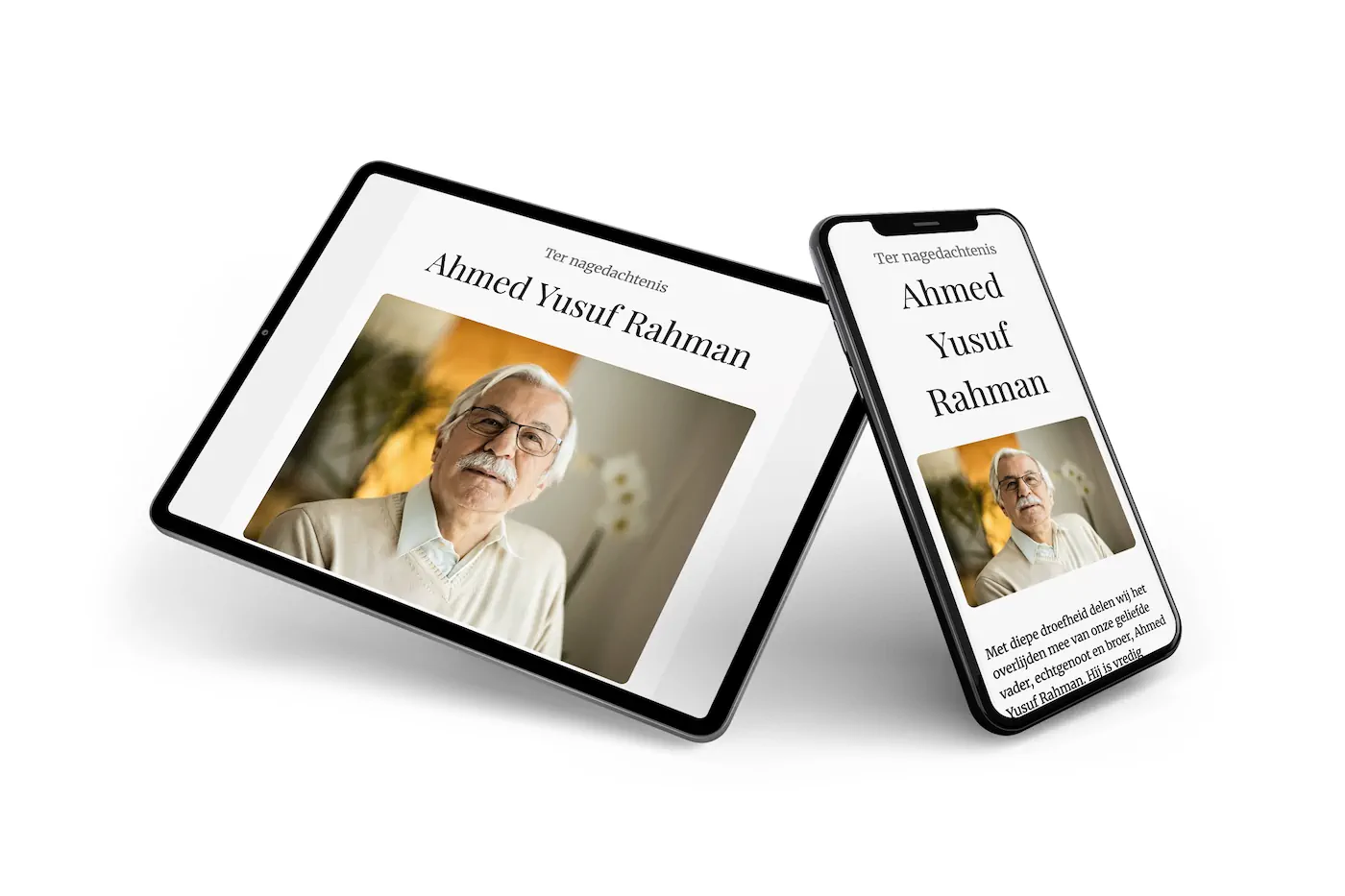 Islamitische online rouwkaart - Visual 2