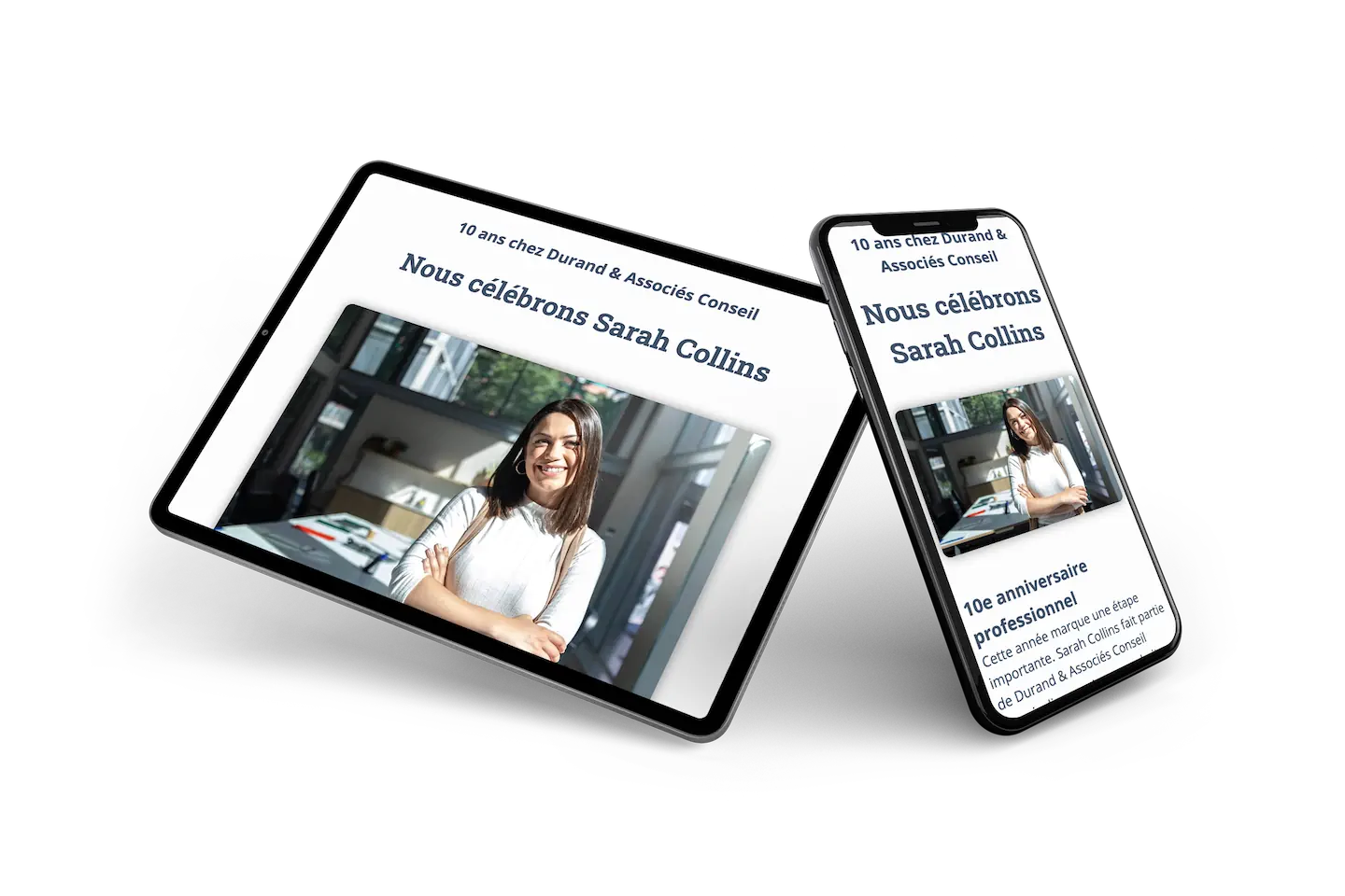 Invitation en ligne pour anniversaire professionnel &ndash; example 2