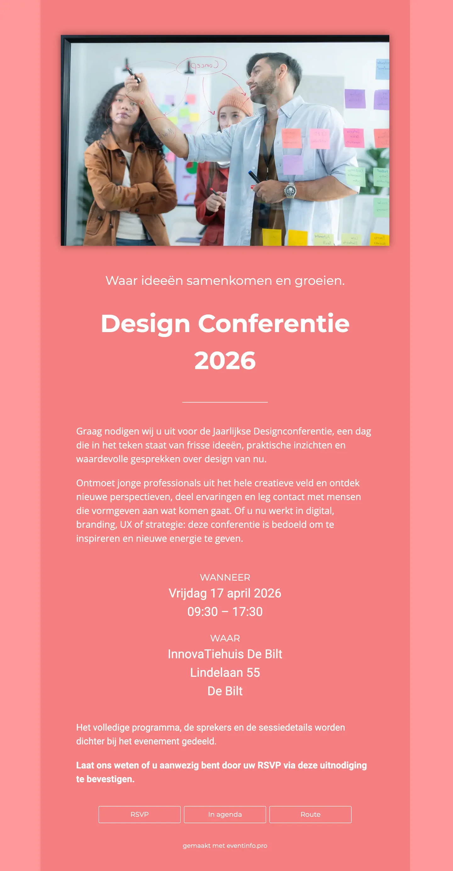 Online conferentie uitnodiging