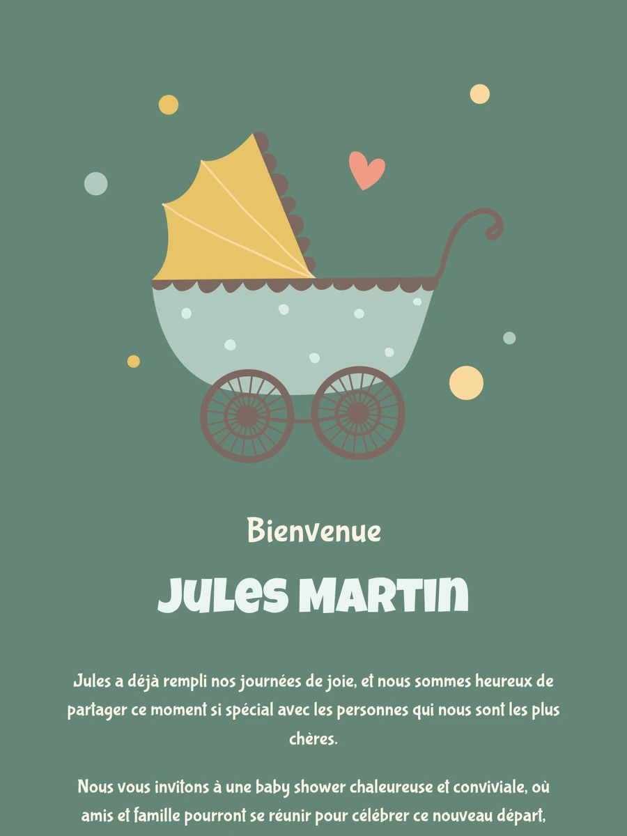 Faire-part de naissance en ligne aux formes rondes